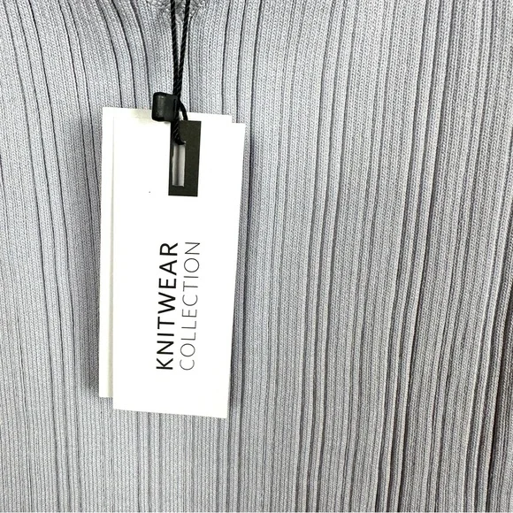 Ribbed Knit Cropped Tank Top Size L Dynamite | ’90s Minimalist City Chic Stretch - Picture 6 of 11